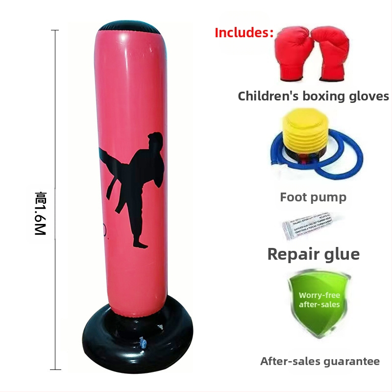 Νέο δερμάτινο φουσκωτό κολόνα πυγμαχίας με εντυπωσιακή στήλη, παιδικό κάθετο κολόνα πυγμαχίας, παιχνίδι αερισμού γυμναστικής