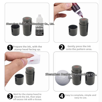 Αδιάβροχη σφραγίδα γκολφ, γρήγορο στέγνωμα, δεν ξεθωριάζει και σκουπίζεται εύκολα, σφραγίδα πολλαπλών στυλ εκτύπωσης σφραγίδας