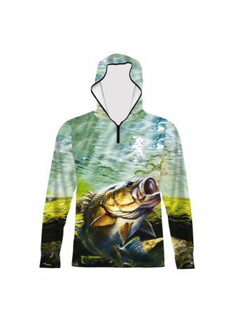 Meeste piiriülene pluss-suuruses päikesekaitseülikond kapuutsiga, pikkade varrukatega, hingav, õhuke, sportlik ja vabaaja Amazon Print