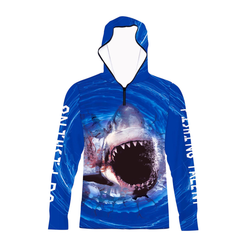 Meeste piiriülene pluss-suuruses päikesekaitseülikond kapuutsiga, pikkade varrukatega, hingav, õhuke, sportlik ja vabaaja Amazon Print