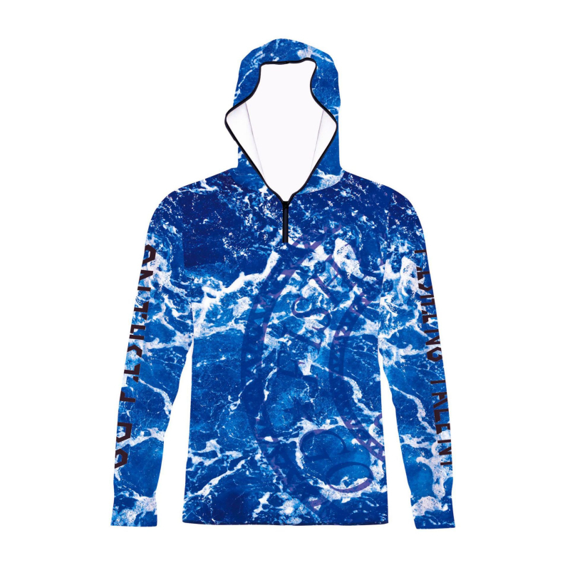 Meeste piiriülene pluss-suuruses päikesekaitseülikond kapuutsiga, pikkade varrukatega, hingav, õhuke, sportlik ja vabaaja Amazon Print