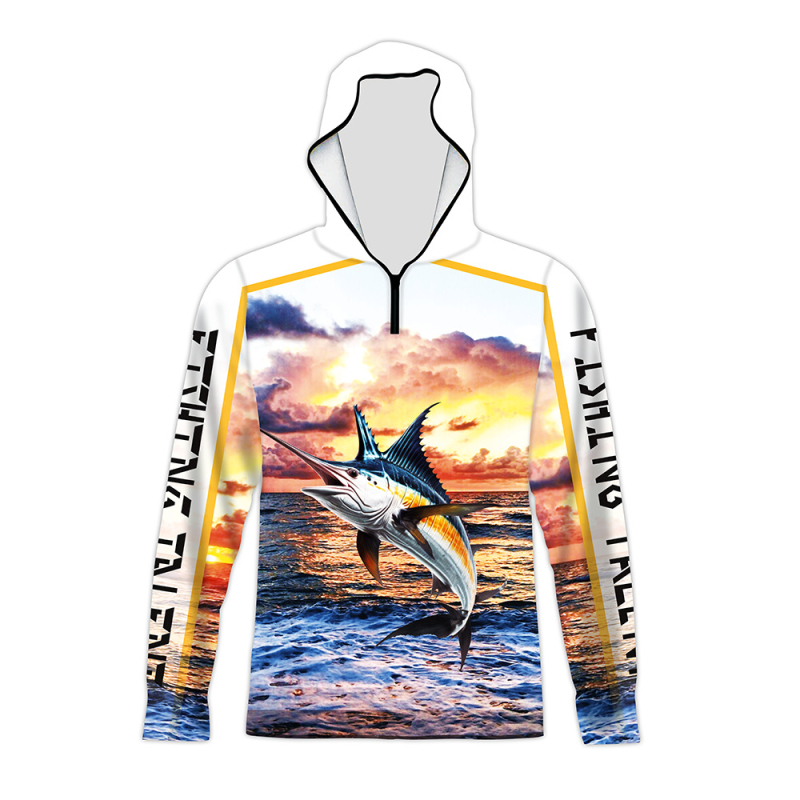 Meeste piiriülene pluss-suuruses päikesekaitseülikond kapuutsiga, pikkade varrukatega, hingav, õhuke, sportlik ja vabaaja Amazon Print