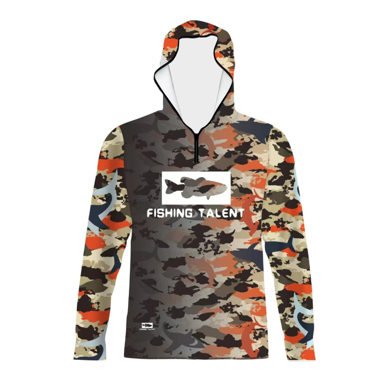 Meeste piiriülene pluss-suuruses päikesekaitseülikond kapuutsiga, pikkade varrukatega, hingav, õhuke, sportlik ja vabaaja Amazon Print