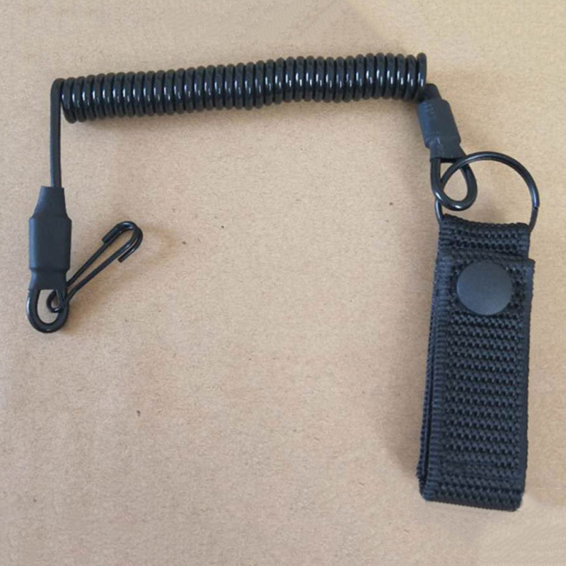 Nouă frânghie tactică de primăvară pentru exterior, anti-furt, anti-pierdere și anti-tăiere, din nailon, pentru aparat foto, cu arc, pentru agrement