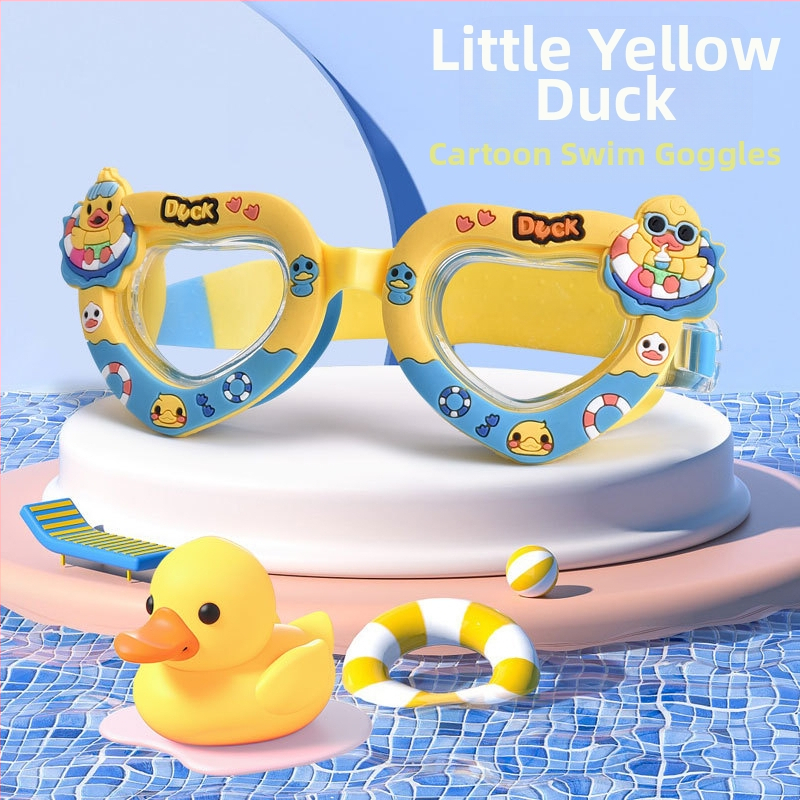 Vaikams skirti mieli animaciniai silikoniniai plaukimo akiniai, skirti berniukų ir mergaičių plaukimo mokymo ir nardymo įrangai.