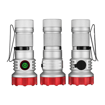 Νέοι φορητοί, συμπαγείς φακοί, επαναφορτιζόμενες χάντρες λάμπας XPG, διασυνοριακής χρήσης, τονίζουν την έλξη μαγνητικής έλξης μεγάλης εμβέλειας στην ουρά έκτακτης ανάγκης