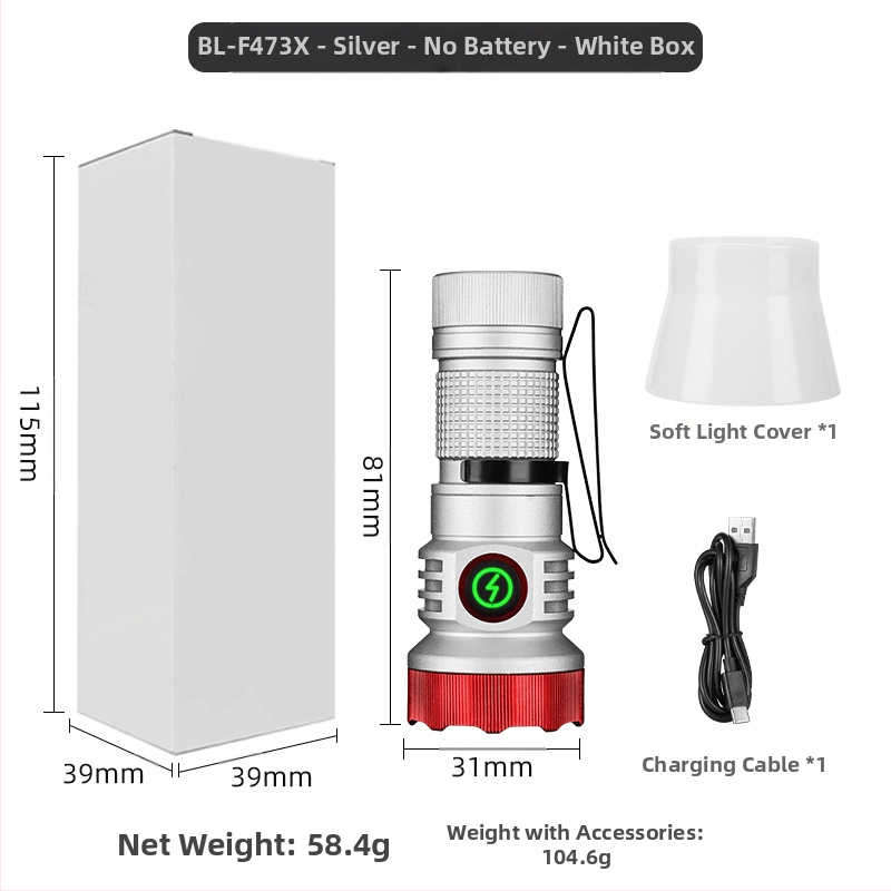Határokon átnyúló új, hordozható, kompakt, újratölthető XPG zseblámpa gyöngyök emelik ki a vészhelyzeti nagy hatótávolságú farokmágneses vonzerőt