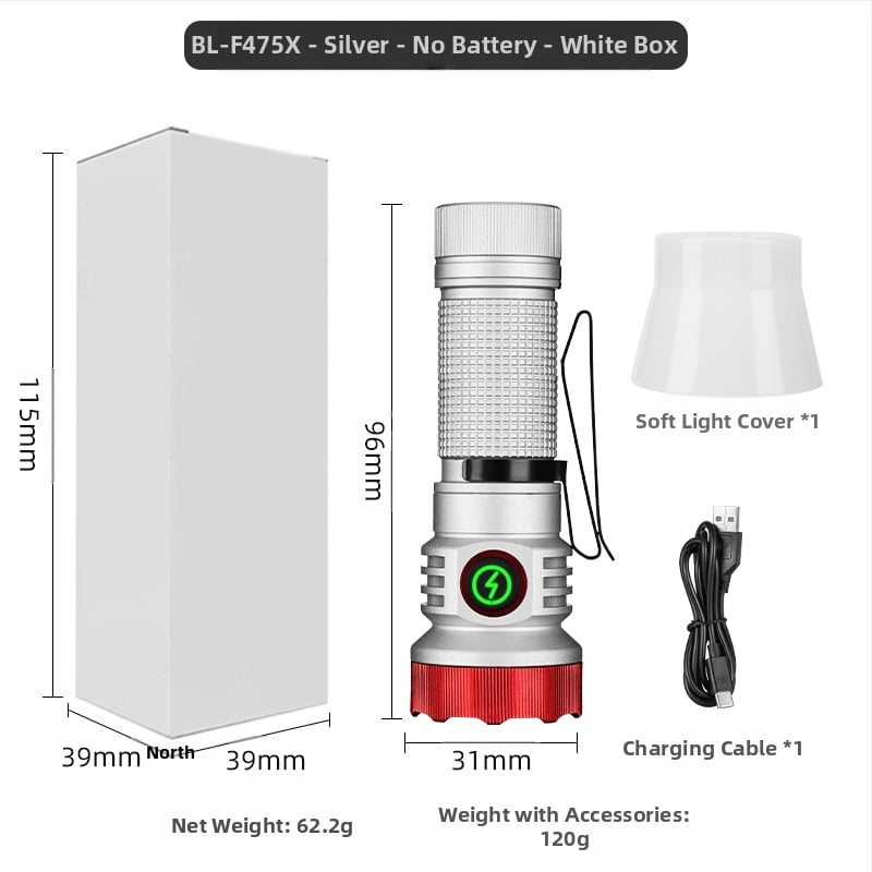 Határokon átnyúló új, hordozható, kompakt, újratölthető XPG zseblámpa gyöngyök emelik ki a vészhelyzeti nagy hatótávolságú farokmágneses vonzerőt