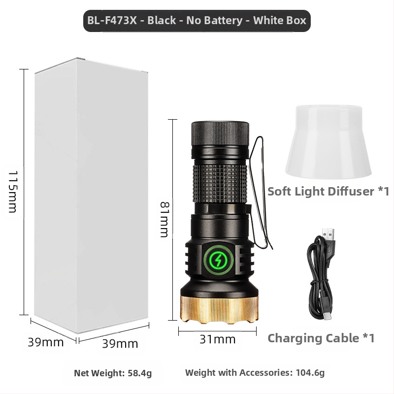 Határokon átnyúló új, hordozható, kompakt, újratölthető XPG zseblámpa gyöngyök emelik ki a vészhelyzeti nagy hatótávolságú farokmágneses vonzerőt