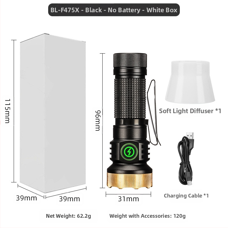 Határokon átnyúló új, hordozható, kompakt, újratölthető XPG zseblámpa gyöngyök emelik ki a vészhelyzeti nagy hatótávolságú farokmágneses vonzerőt