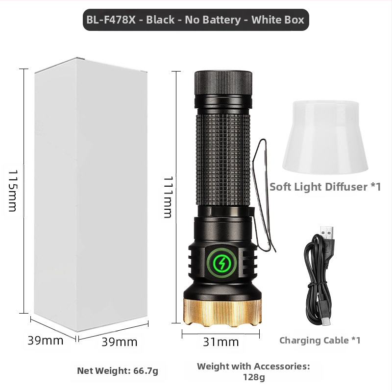 Határokon átnyúló új, hordozható, kompakt, újratölthető XPG zseblámpa gyöngyök emelik ki a vészhelyzeti nagy hatótávolságú farokmágneses vonzerőt