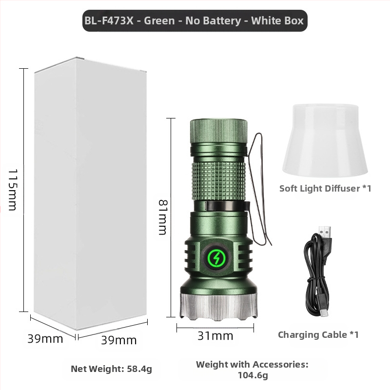 Határokon átnyúló új, hordozható, kompakt, újratölthető XPG zseblámpa gyöngyök emelik ki a vészhelyzeti nagy hatótávolságú farokmágneses vonzerőt