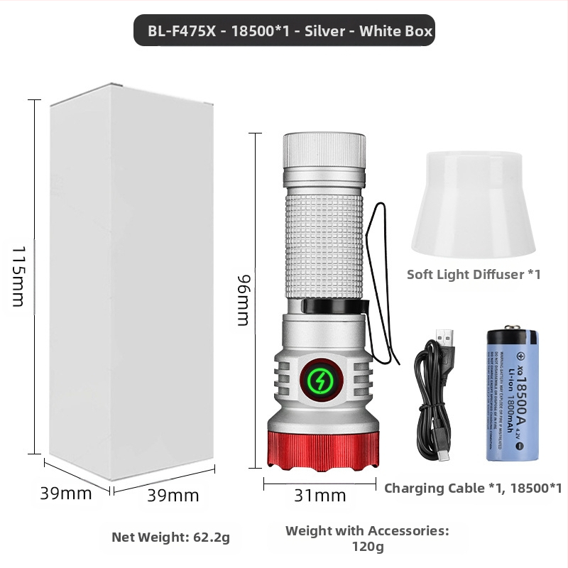 Határokon átnyúló új, hordozható, kompakt, újratölthető XPG zseblámpa gyöngyök emelik ki a vészhelyzeti nagy hatótávolságú farokmágneses vonzerőt