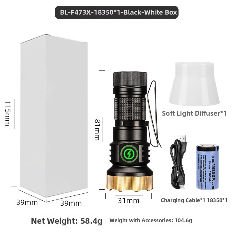 Határokon átnyúló új, hordozható, kompakt, újratölthető XPG zseblámpa gyöngyök emelik ki a vészhelyzeti nagy hatótávolságú farokmágneses vonzerőt