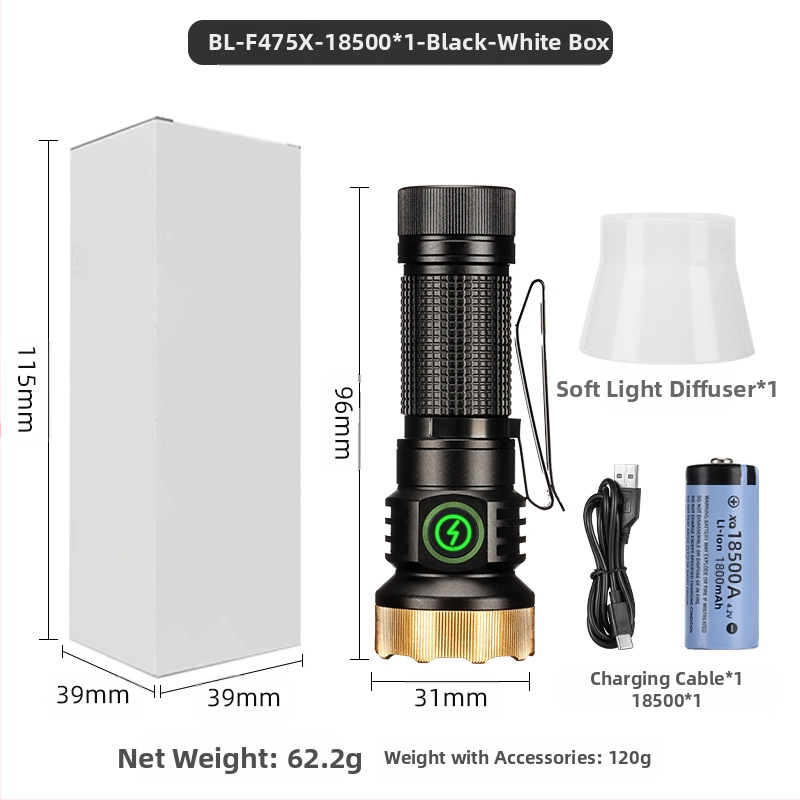 Határokon átnyúló új, hordozható, kompakt, újratölthető XPG zseblámpa gyöngyök emelik ki a vészhelyzeti nagy hatótávolságú farokmágneses vonzerőt