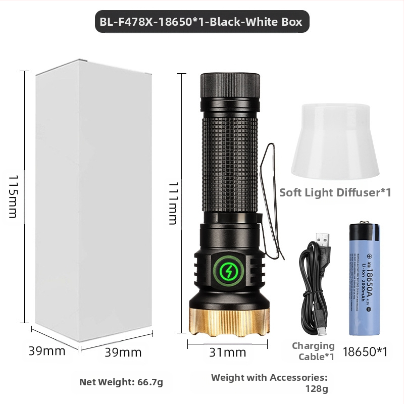 Határokon átnyúló új, hordozható, kompakt, újratölthető XPG zseblámpa gyöngyök emelik ki a vészhelyzeti nagy hatótávolságú farokmágneses vonzerőt