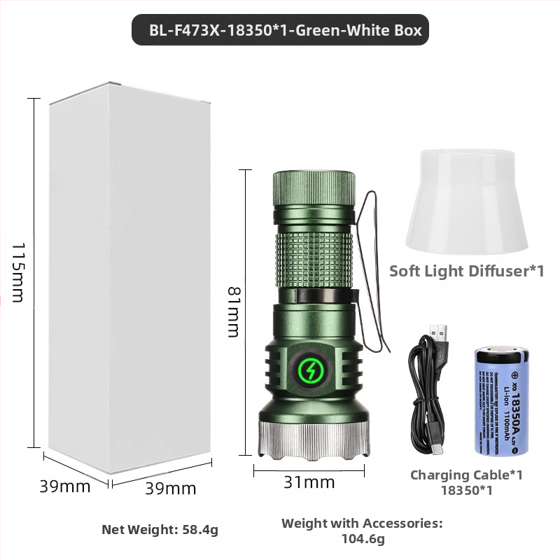 Határokon átnyúló új, hordozható, kompakt, újratölthető XPG zseblámpa gyöngyök emelik ki a vészhelyzeti nagy hatótávolságú farokmágneses vonzerőt