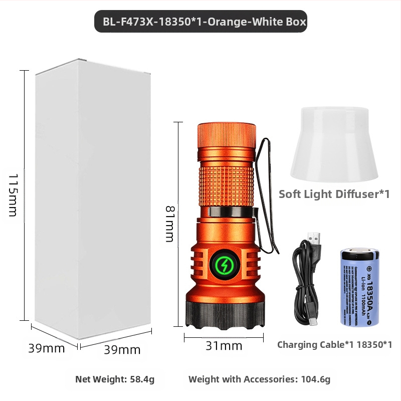 Határokon átnyúló új, hordozható, kompakt, újratölthető XPG zseblámpa gyöngyök emelik ki a vészhelyzeti nagy hatótávolságú farokmágneses vonzerőt
