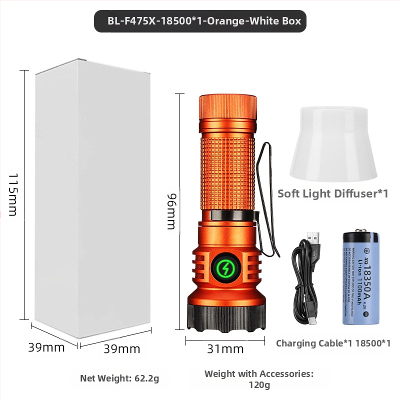 Határokon átnyúló új, hordozható, kompakt, újratölthető XPG zseblámpa gyöngyök emelik ki a vészhelyzeti nagy hatótávolságú farokmágneses vonzerőt