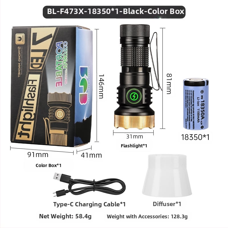 Határokon átnyúló új, hordozható, kompakt, újratölthető XPG zseblámpa gyöngyök emelik ki a vészhelyzeti nagy hatótávolságú farokmágneses vonzerőt