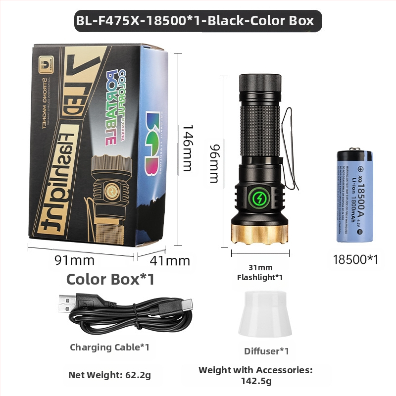 Határokon átnyúló új, hordozható, kompakt, újratölthető XPG zseblámpa gyöngyök emelik ki a vészhelyzeti nagy hatótávolságú farokmágneses vonzerőt