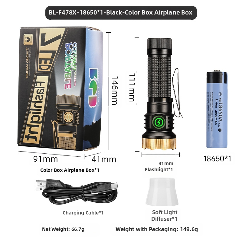 Határokon átnyúló új, hordozható, kompakt, újratölthető XPG zseblámpa gyöngyök emelik ki a vészhelyzeti nagy hatótávolságú farokmágneses vonzerőt