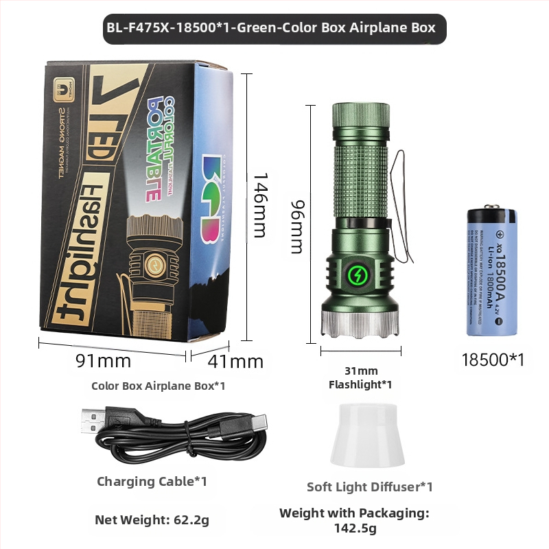 Határokon átnyúló új, hordozható, kompakt, újratölthető XPG zseblámpa gyöngyök emelik ki a vészhelyzeti nagy hatótávolságú farokmágneses vonzerőt