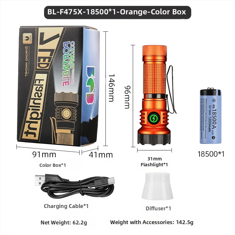 Határokon átnyúló új, hordozható, kompakt, újratölthető XPG zseblámpa gyöngyök emelik ki a vészhelyzeti nagy hatótávolságú farokmágneses vonzerőt