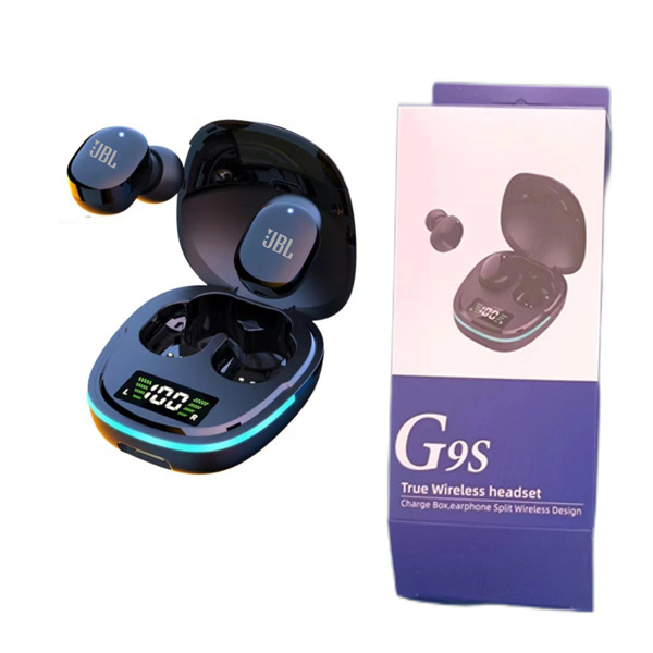G9S piiriülene uus eramudel Bluetooth-peakomplekt digitaalse ekraaniga hingamisvalgusega LED-binauralne stereo kõrvasisesed TWS-kõrvaklapid
