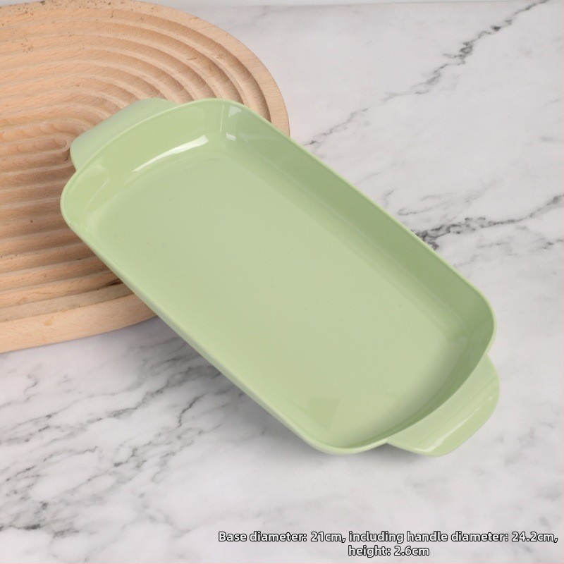 Rizses tányér, grill tányér, forró edény, éttermi étel, különleges téglalap alakú műanyag tányér, kereskedelmi háztartási rizses tányér, binaurális