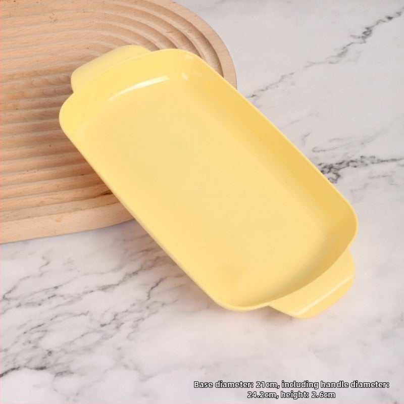 Rizses tányér, grill tányér, forró edény, éttermi étel, különleges téglalap alakú műanyag tányér, kereskedelmi háztartási rizses tányér, binaurális