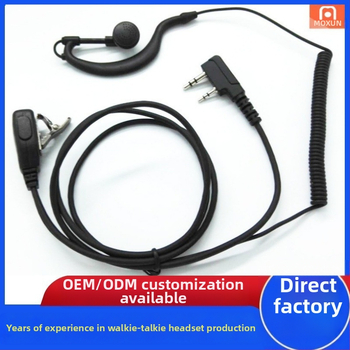 K-Head Walkie-Talkie Guotong Curve kõrvaklapid g Rippuvad sobivad Baofeng Vvk Jiuwu Beifeng Quansheng Ouxun Tyt