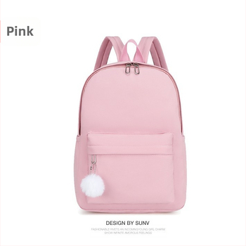 Νέα διασυνοριακή τσάντα πλάτης για νέους από νάιλον σε χρώμα καραμέλας, με τυπωμένο λογότυπο και διαφημιστική τσάντα για μαθητές δημοτικού και γυμνασίου