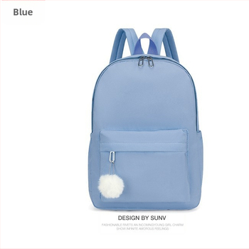 Νέα διασυνοριακή τσάντα πλάτης για νέους από νάιλον σε χρώμα καραμέλας, με τυπωμένο λογότυπο και διαφημιστική τσάντα για μαθητές δημοτικού και γυμνασίου