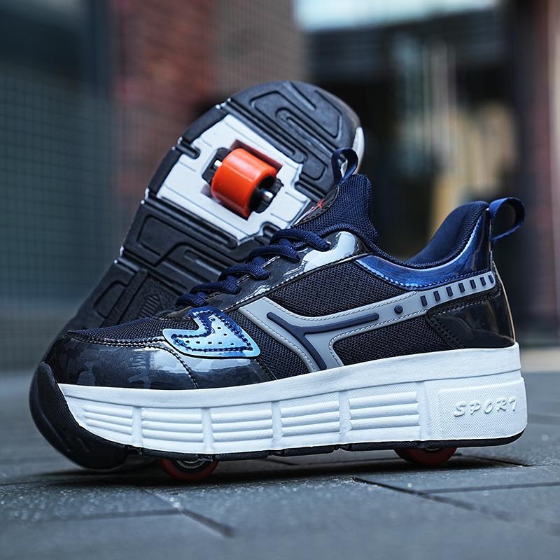 Laste kiusamisjalatsid poistele ja tüdrukutele, topeltrattaga, õpilastele mõeldud spordirulluisud, kõndimisrulluisud, nähtamatud uisud