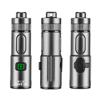 Határokon átnyúló új LED-es többfunkciós, nagy hatótávolságú, mini mágneses kis zseblámpa, C típusú, gyorsan töltő, ötvözetből készült nyakláncos zseblámpa