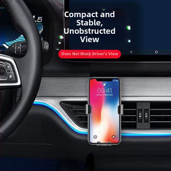 Suport telefon mobil cu priză de aer auto, suport pentru telefon mobil cu navigație prin gravitație, suport multifuncțional pentru telefon mobil auto, rețea completă, preț redus