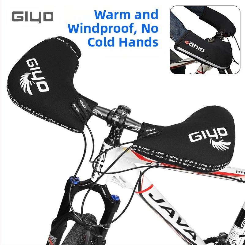 GIYO dviračių pirštinės nuo vėjo, kalnų dviračių pirštinės su vilnos pamušalu, šiltos apsauginės pirštinės, plento dviračių pirštinės nuo šalčio rudenį ir žiemą.