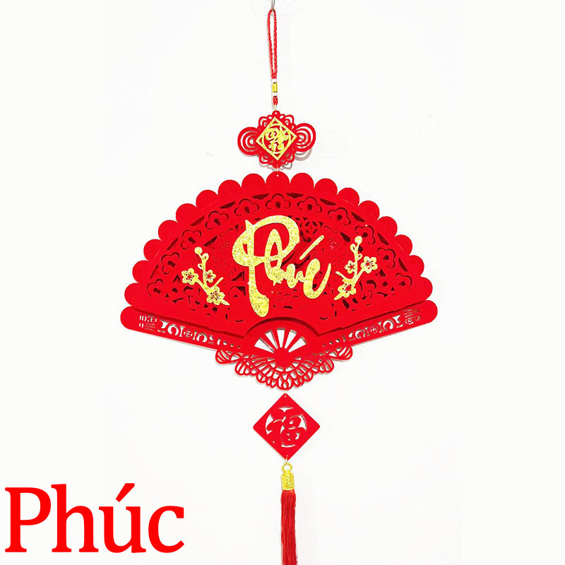Decorațiune de Festivalul de Primăvară de Anul Nou, pandantiv vietnamez Fuzi de înaltă calitate, de ziua de Anul Nou, decorațiune de ușă de intrare în sufragerie, pandantiv din pâslă pentru Festivalul de Primăvară