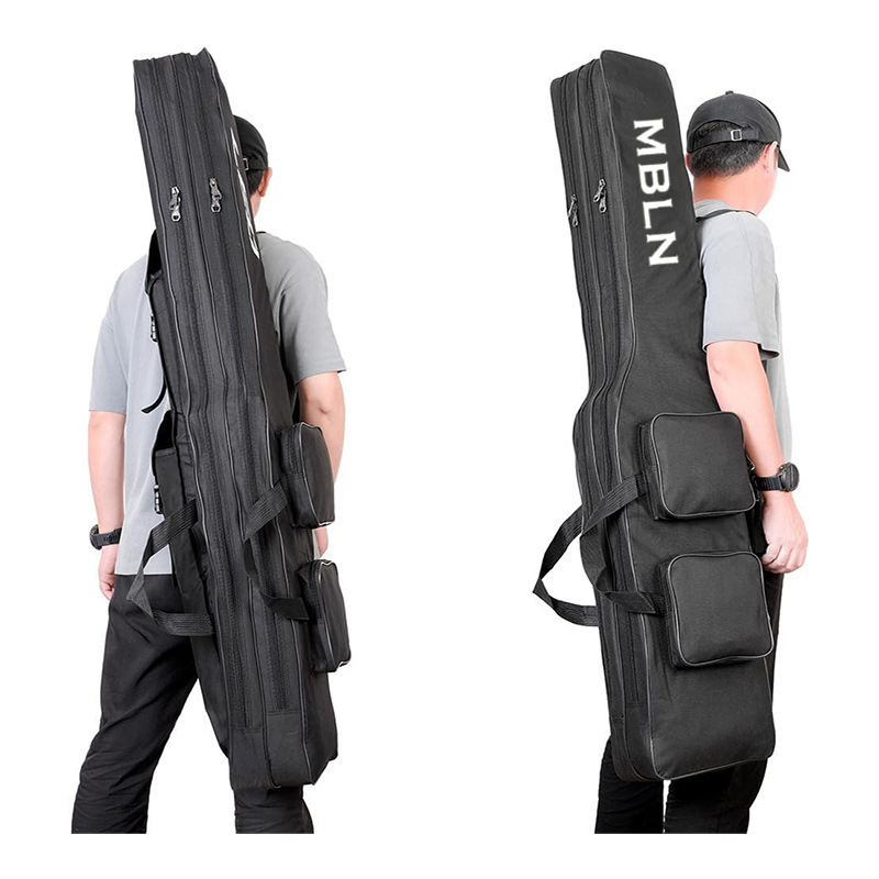 MBLN Összecsukható Nagy Hasú Tengeri Horgászfelszerelés Táska 1.5M Dupla Vállra Vonható Horgászbot Táska Tengeri Horgászbot Táska Multifunkciós Táska Határokon Átnyúló