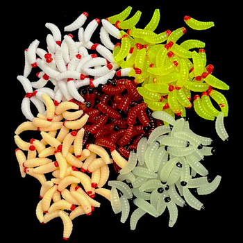 Tarpvalstybinis „Luya“ masalas, panardintas į duonos kirminą, PVC bioninis lervas, raudongalvis minkštas masalas, netikro masalo pakuotė, didmeninė prekyba