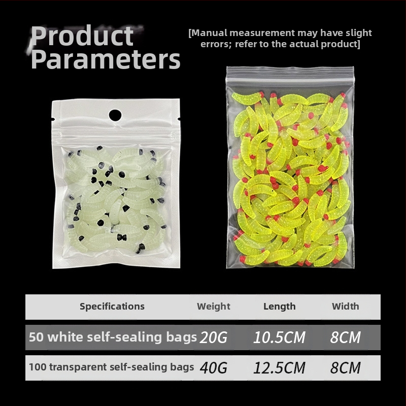 Трансгранична Luya стръв потапяща глава хляб червей PVC бионична личинка червена глава мека стръв фалшива стръв опаковка на едро