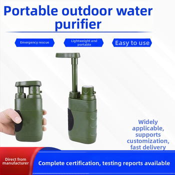 Преносим пречиствател за вода на открито, пречиствател за помощ при наводнения, пречиствател за спешна помощ при бедствия, филтър за питейна вода, пречиствател за вода на открито
