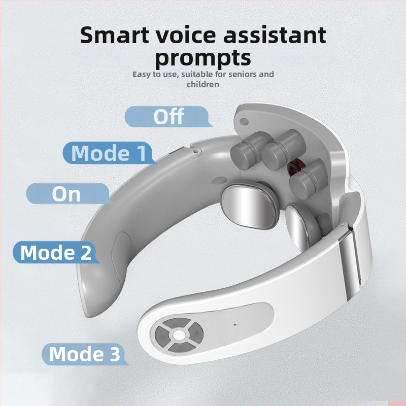 Masaj pentru coloana cervicală, compresă fierbinte pentru gât, umăr, acasă, multifuncțional, inteligent, puls, protector pentru gât, fizioterapie