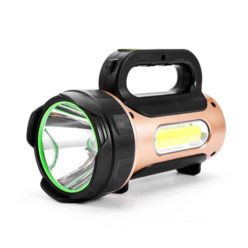 Napelemes hordozható lámpa, multifunkcionális zseblámpa, erős fényű, hordozható, multifunkcionális COB töltésű kültéri keresőlámpa