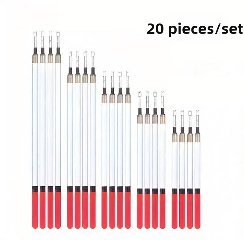 Skaidrus plastikinis žvejybinis plūduriuojantis plastikinis tuščiaviduris tiesus plūduriuojantis karoliukas, šviesos vamzdelis, tuščiaviduris, akį traukiantis žvejybinis plūduras, 5 modelių kostiumas