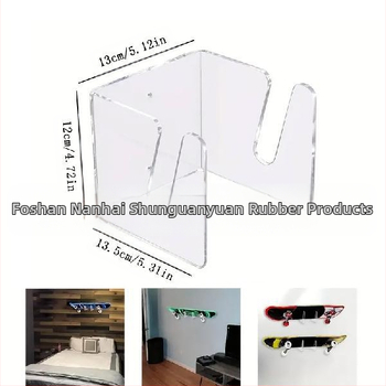 Akrüülist rula-tõukeratta vitriin seinale kinnitatav tõukeratta hoiuriiul rula teki longboardi seinariiul