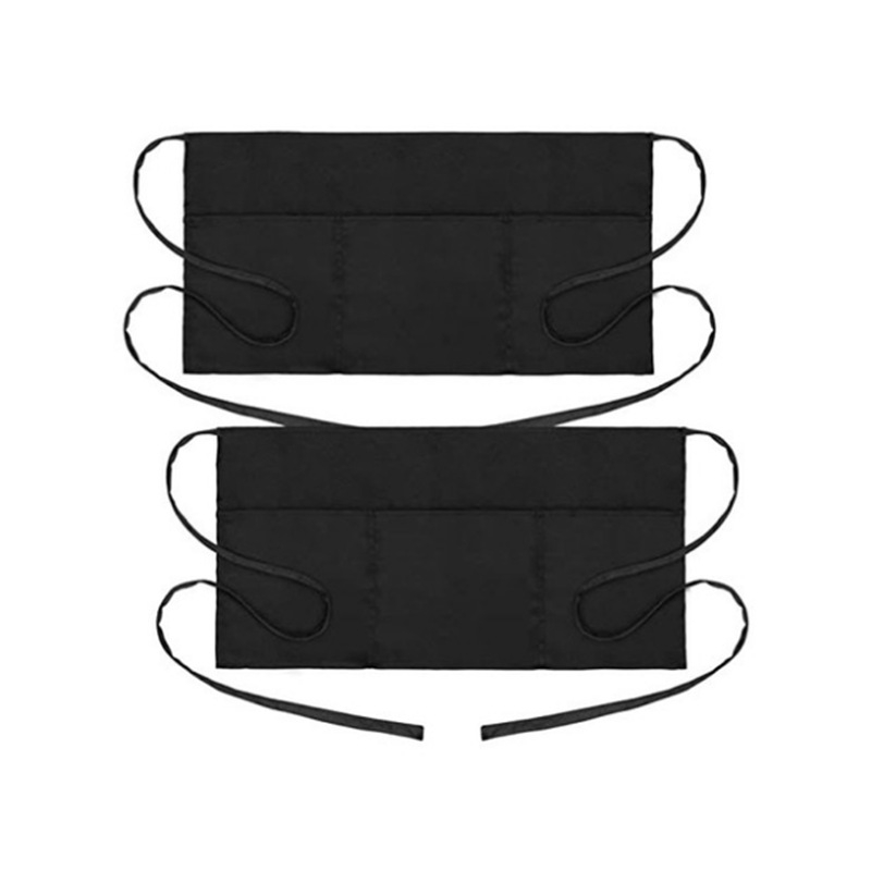 Tehasevalmis poolpikk köögipõll, lühike poolpikk kelneripõll trükitud logoga kolme taskuga