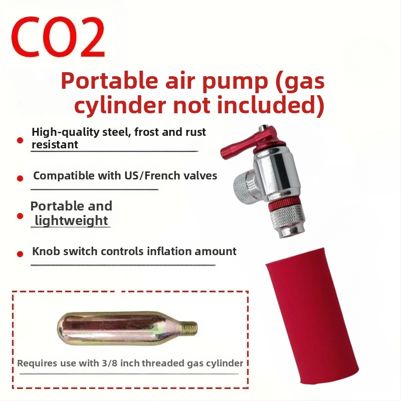 Universaalne õhupump mootorratta- ja jalgrattarehvidele, kaasaskantav miniõhupump, rehviventiil soojusisolatsiooniga kattega