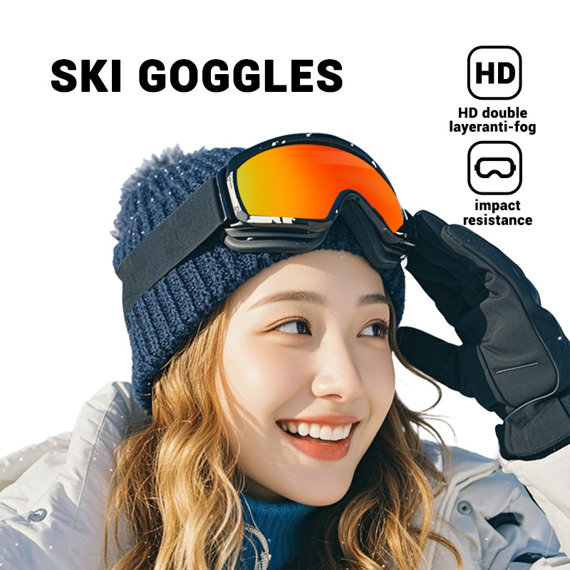 Трансгранични ски очила за спорт на открито Revo Magnetic Anti-Fog двуслойни противоплъзгащи ски продукти Унисекс ски очила